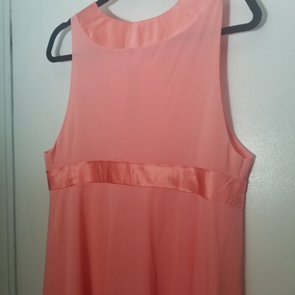 Vtg  1960s Gossard Artemis Coral Maxi Slip Dress Babydoll Fairy Nightgown Sz L - Picture 9 of 9